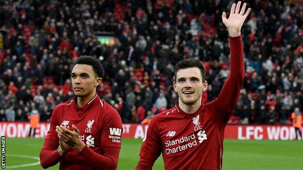 Trent Alexander-Arnold and Andrew Robertson