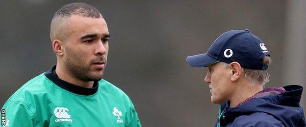 Simon Zebo and Joe Schmidt