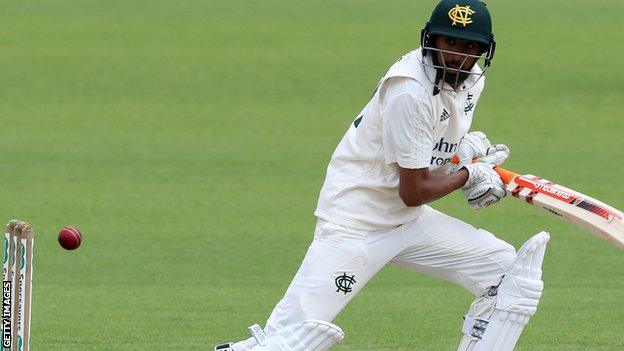 Nottinghamshire opener Haseeb Hameed