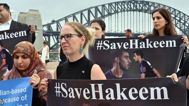 Protests supporting Hakeen Al-Araibi