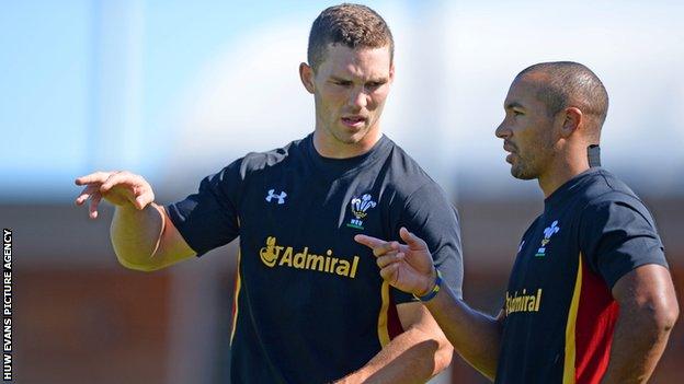 George North and Eli Walker are competing for the wing berths in Wales' World Cup squad