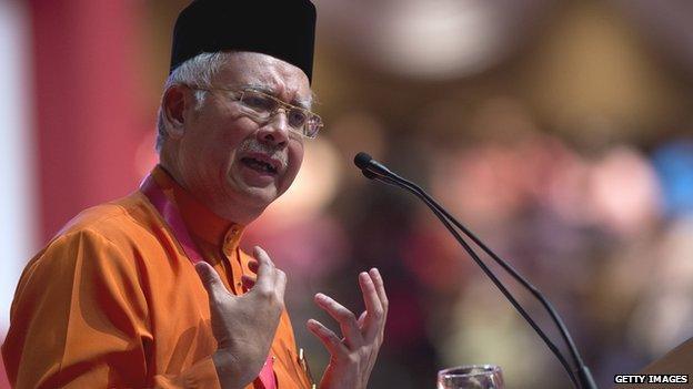 Malaysian Prime Minister Najib Razak tried to quell the fighting with a statement released on Facebook