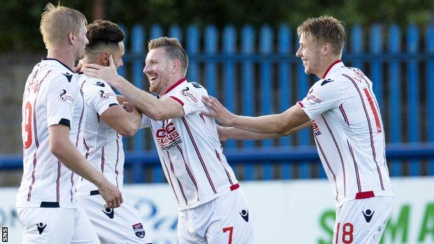 Ross County striker Alex Schalk