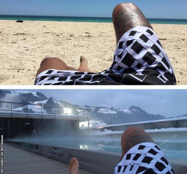 Daniel Ricciardo on Instagram