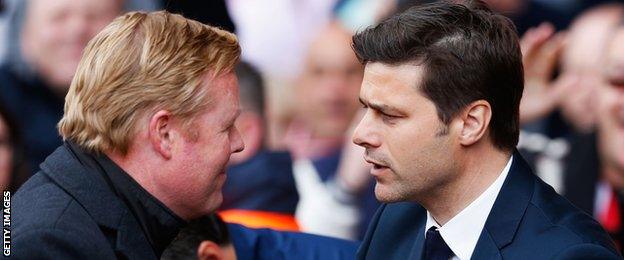 Ronald Koeman (left) and Mauricio Pochettino