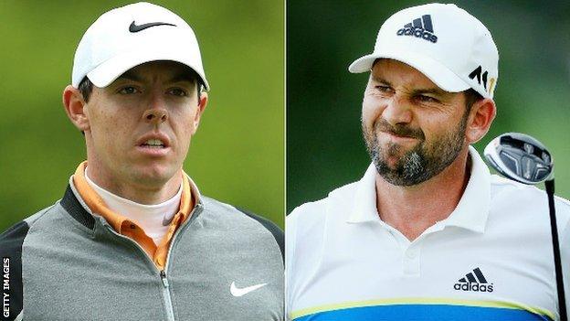 Rory McIlroy and Sergio Garcia