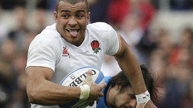 Jonathan Joseph scored a treble for England