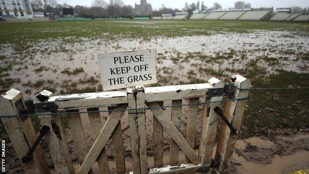 Worcestershire's flooded New Road ground