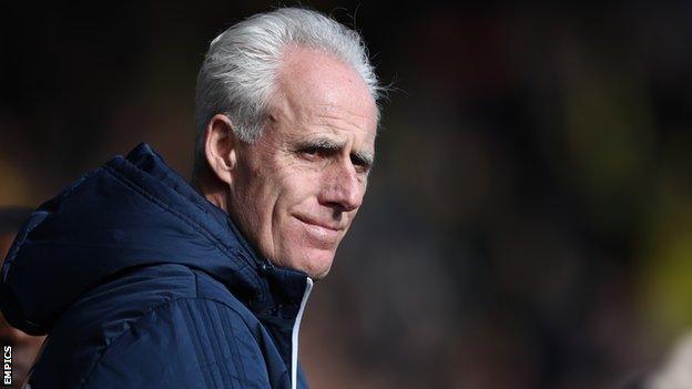 Mick McCarthy watches his Ipswich Town side