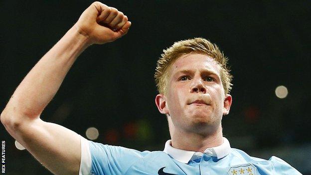 Manchester City midfielder Kevin de Bruyne