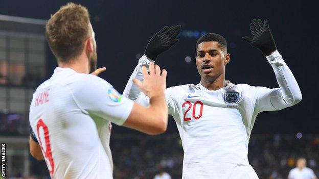 Harry Kane and Marcus Rashford