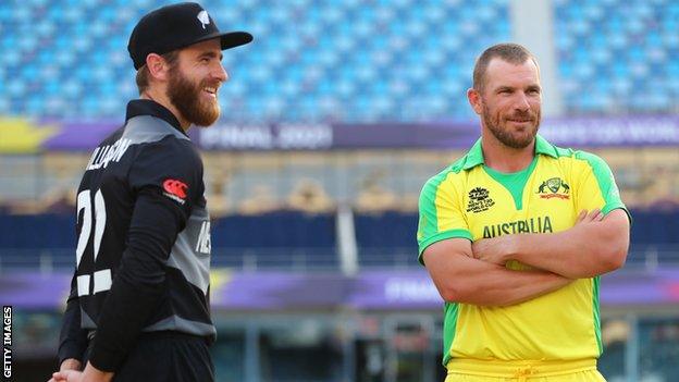 Kane Williamson and Aaron Finch