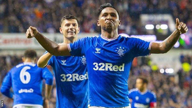 Alfredo Morelos scored his 10th goal of the season to beat Legia Warsaw