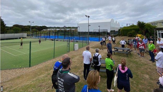 Delegates from member islands have been visiting venues for next year's Island Games in Guernsey