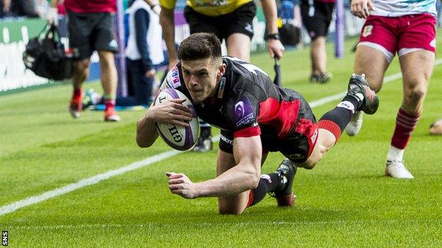 Blair Kinghorn scores for Edinburgh