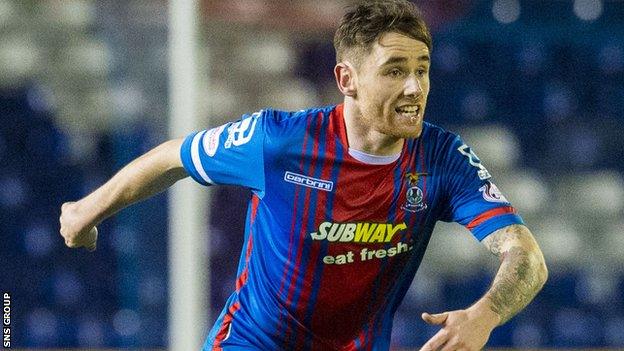 Inverness midfielder Greg Tansey