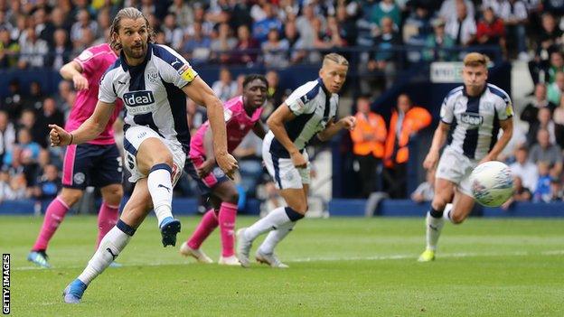 Jay Rodriguez scores a penalty