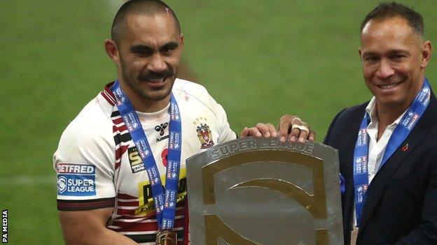 Thomas Leuluai picked up his third League Leaders' Shield medal as he helped Adrian Lam's Warriors finish top spot in the final 2020 table