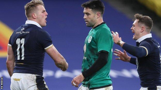 After scoring a try on his Scotland debut against Georgia at Murrayfield in October, Duhan van der Merwe followed up with tries against Italy and Ireland