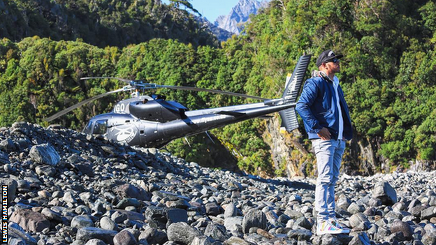 Lewis Hamilton in New Zealand