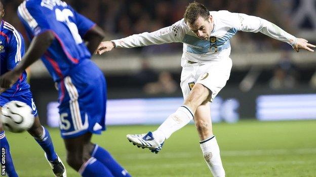 James McFadden scored a famous winning goal for Scotland against France in 2007