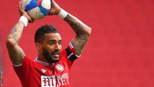 Danny Simpson in action for Bristol City