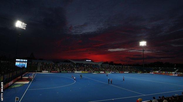 Lee Valley Hockey and Tennis Centre on Queen Elizabeth Olympic Park