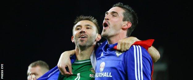 Gareth McAuley and Kyle Lafferty contributed 10 goals between them during the Euro qualifying campaign