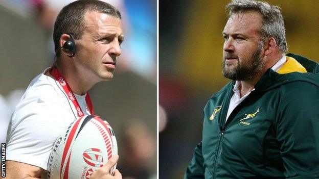 England Sevens boss Simon Amor and former South African coach Matt Proudfoot