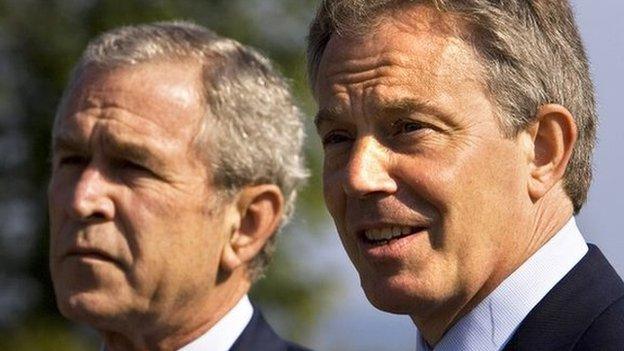 George W Bush and Tony Blair