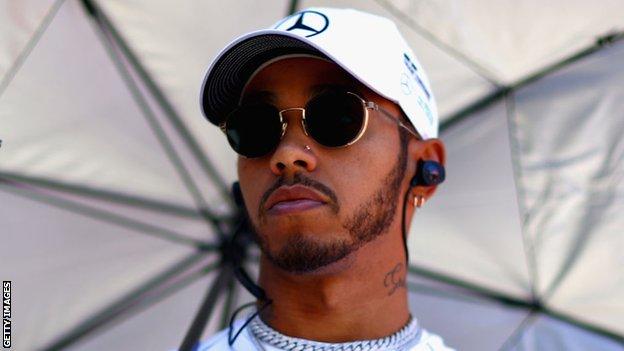 Mercedes driver Lewis Hamilton