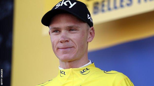 Chris Froome at the Tour de France