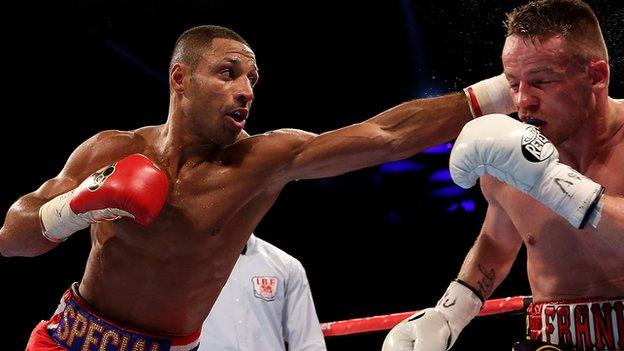 IBF world welterweight champion Kell Brook beating Frankie Gavin