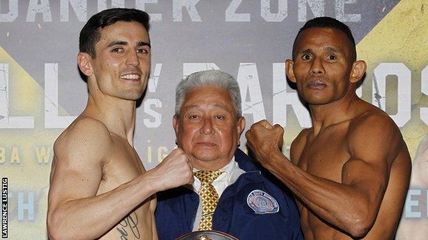 Crolla and Barroso at the weigh-in