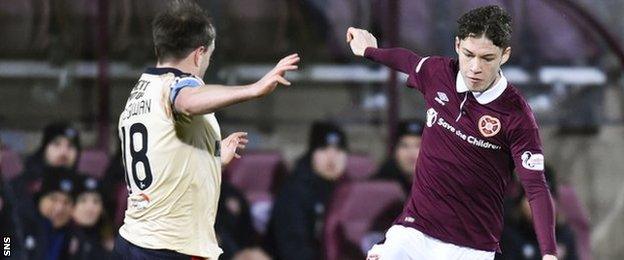 Hearts midfielder Anthony McDonald