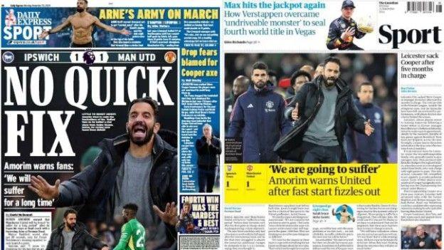 Monday's newspaper back pages