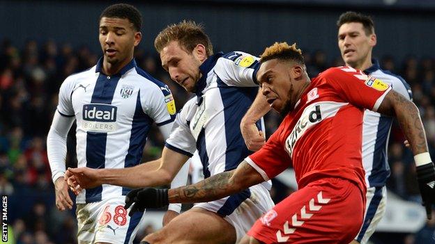 Britt Assombalonga has scored 11 goals in 28 games for Middlesbrough this season