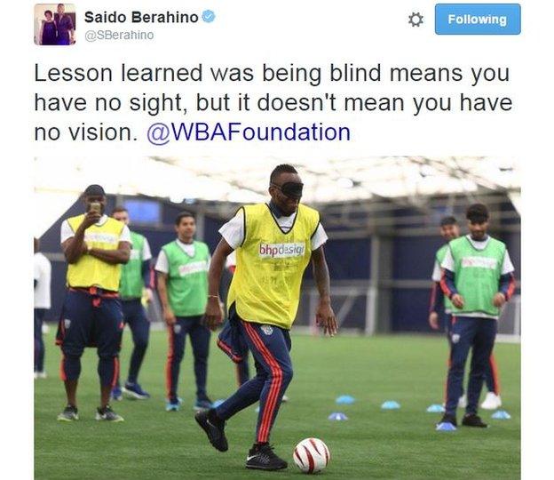 Saido Berahino on Twitter