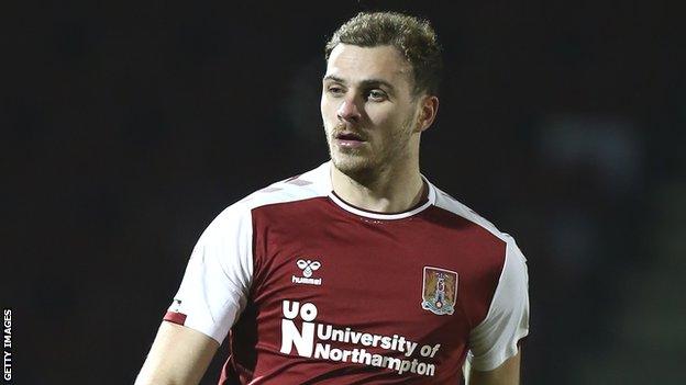 Harry Smith in action for Northampton Town