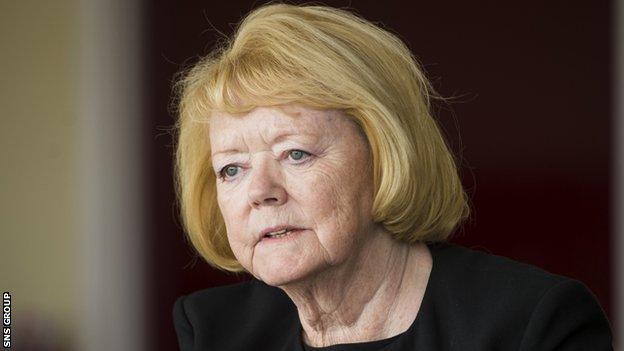 Hearts owner Ann Budge