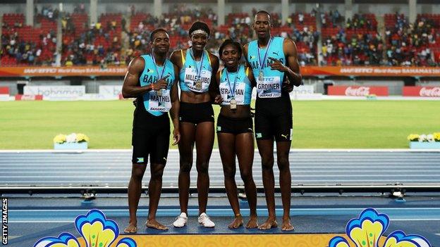 Bahamas mixed relay team