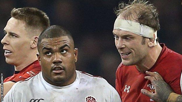 Kyle Sinckler and Alun Wyn Jones clashed in Cardiff in 2019