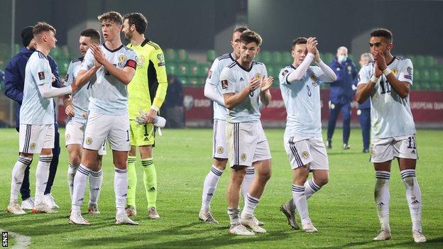 Scotland players celebrating