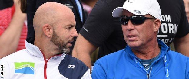 Jamie Delgado and Ivan Lendl