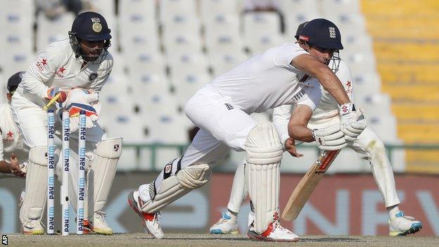 Alastair Cook is bowled