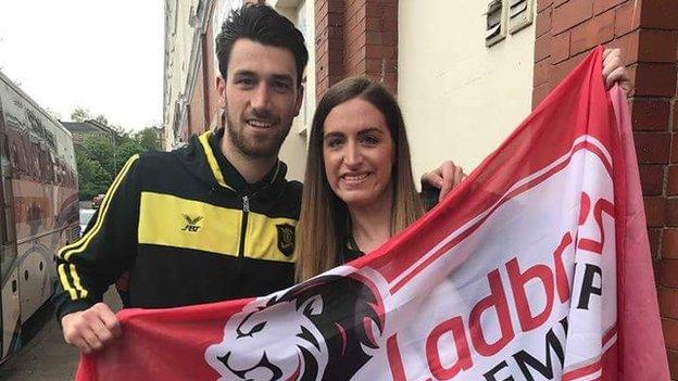 Gregor and Christie Buchanan celebrate Livingston's promotion