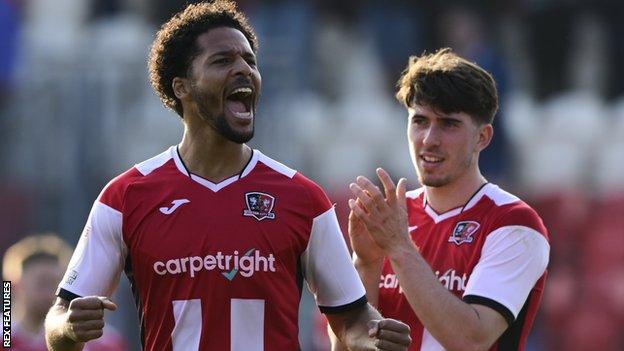 Exeter City celebrate