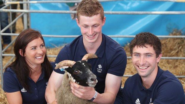 Eve Muirhead, Tom Muirhead and Glen Muirhead