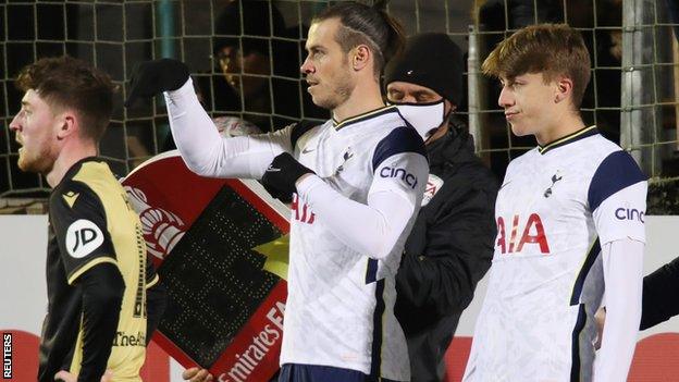 Jack Clarke (right) comes on as a substitute for Tottenham