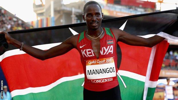 Kenyan athlete Elijah Manangoi